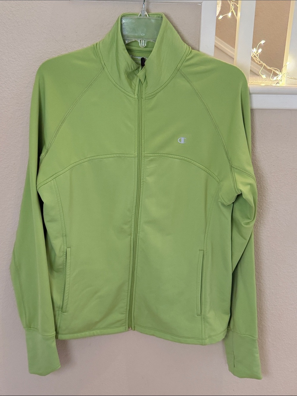 Champion Light Green Full-Zip Performance Jacket